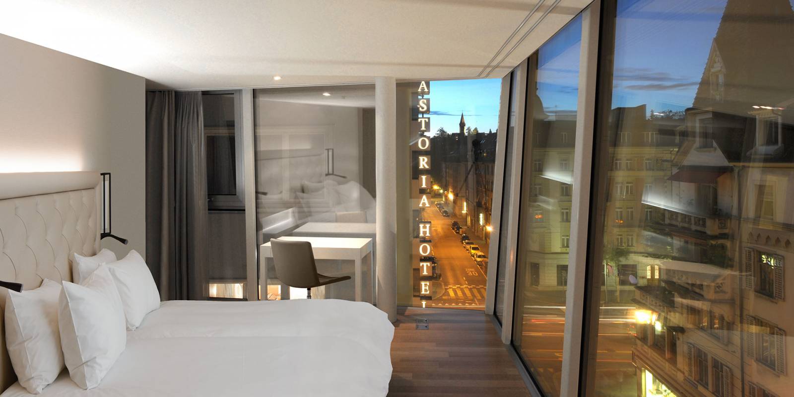 Deluxe Corner Room Design Hotel Lucerne